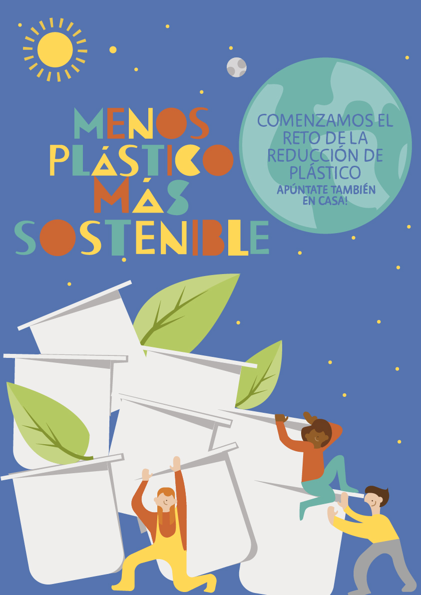 Sara Villanueva diseño e ilustración poster campaña "Menos azúcar más saludable"