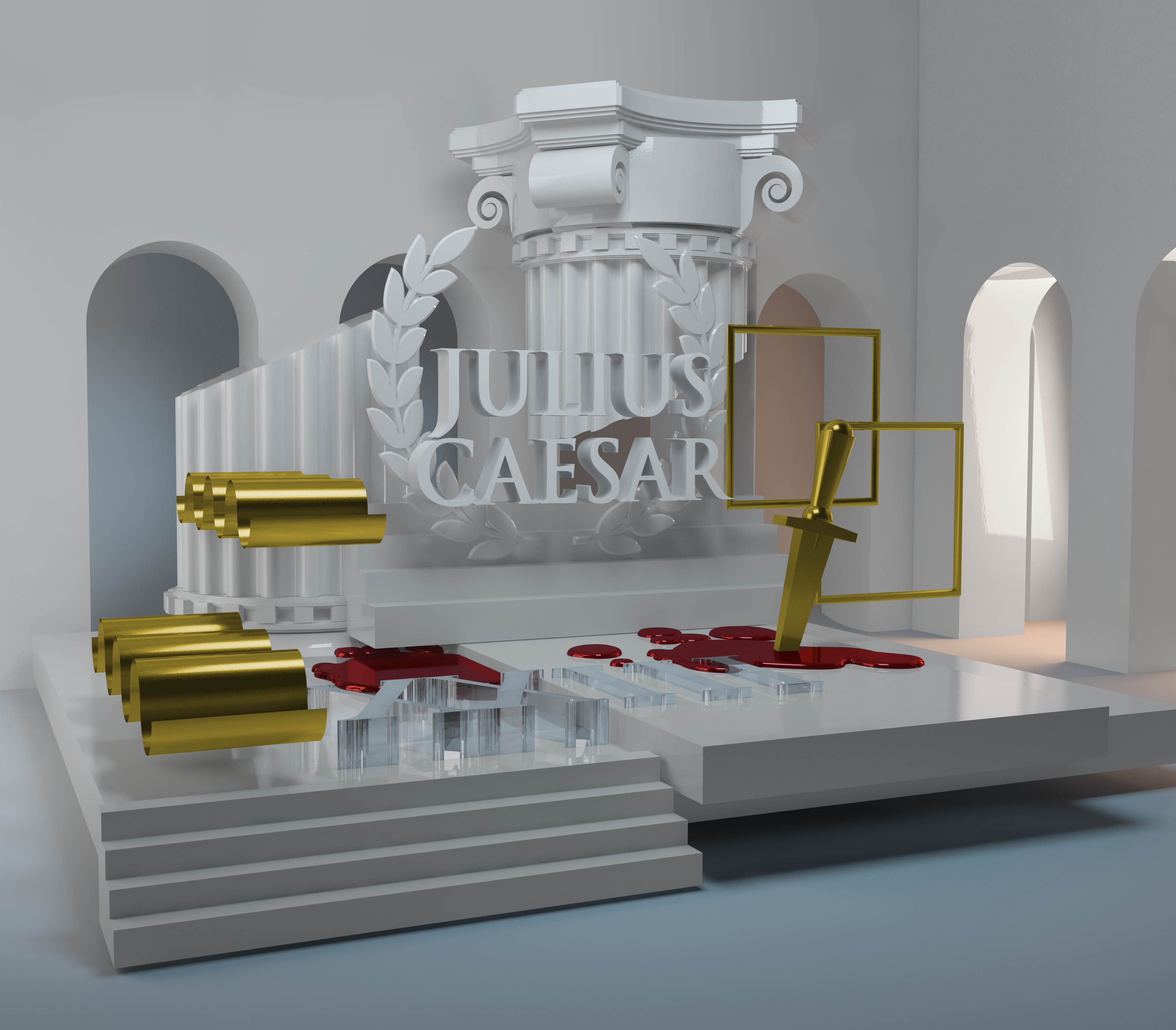 Sara Villanueva 3D design Julius Caesar